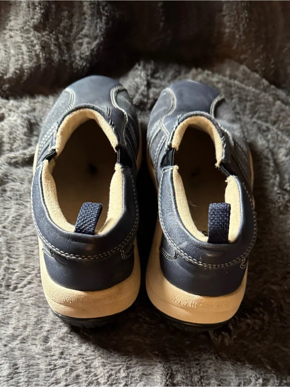 L.L. Bean Kids Navy Blue Slip-On Sneakers